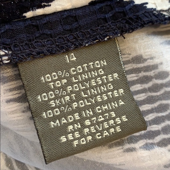 Taylor dress navy and white with pockets - Picture 7 of 8